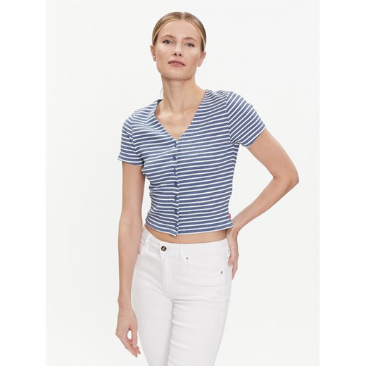 Levi's® Bluzka Monica A7182-0005 Niebieski Slim Fit ze sklepu MODIVO w kategorii Bluzki damskie - zdjęcie 182681441