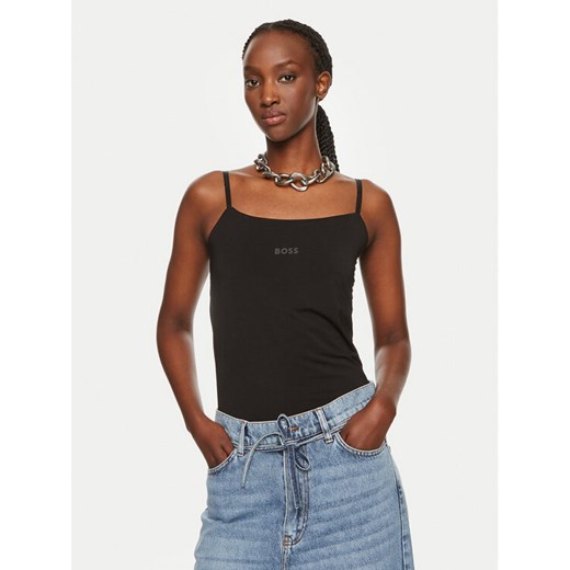 Boss Top Bea 50525698 Czarny Slim Fit ze sklepu MODIVO w kategorii Bluzki damskie - zdjęcie 182681443