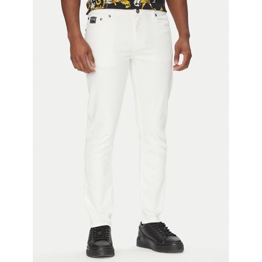 Versace Jeans Couture Jeansy 78GAB5D0 Biały Slim Fit ze sklepu MODIVO w kategorii Jeansy męskie - zdjęcie 182681450