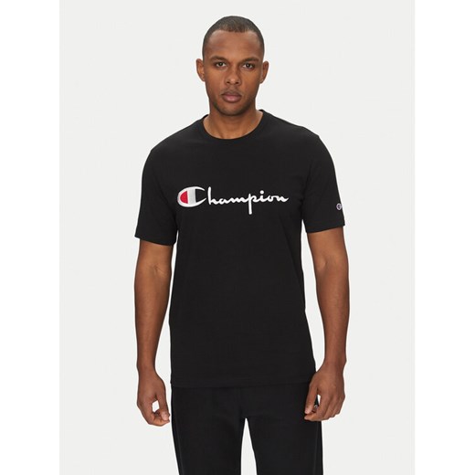 Champion T-Shirt 221621 Czarny Standard Fit ze sklepu MODIVO w kategorii T-shirty męskie - zdjęcie 182681463