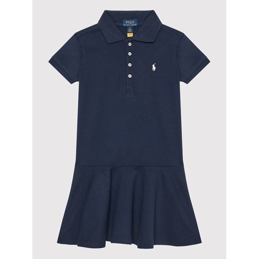 Polo Ralph Lauren Sukienka codzienna 312624740001 Granatowy Regular Fit ze sklepu MODIVO w kategorii Sukienki dziewczęce - zdjęcie 182681511
