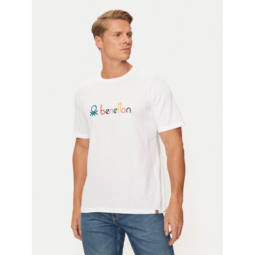 United Colors Of Benetton T-Shirt 3I1XU109Q Biały Relaxed Fit United Colors Of Benetton L MODIVO