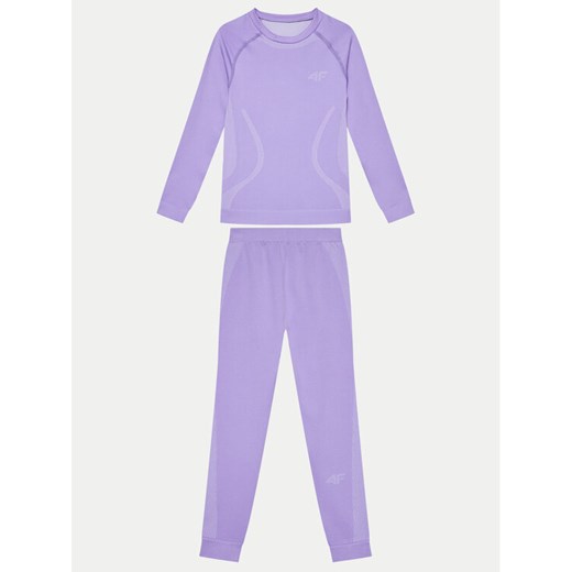 4F Komplet bielizny termoaktywnej 4FJWAW24USEAF150 Fioletowy Slim Fit ze sklepu MODIVO w kategorii Bielizna termoaktywna - zdjęcie 182681514