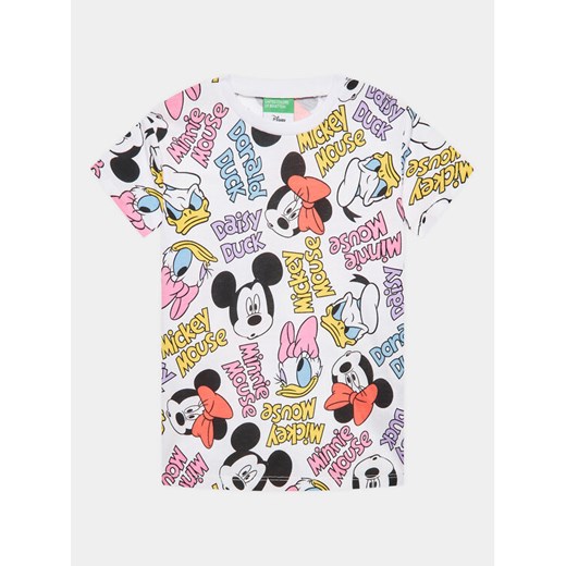 United Colors Of Benetton T-Shirt 3KWVG10B0 Kolorowy Regular Fit ze sklepu MODIVO w kategorii Bluzki dziewczęce - zdjęcie 182681534