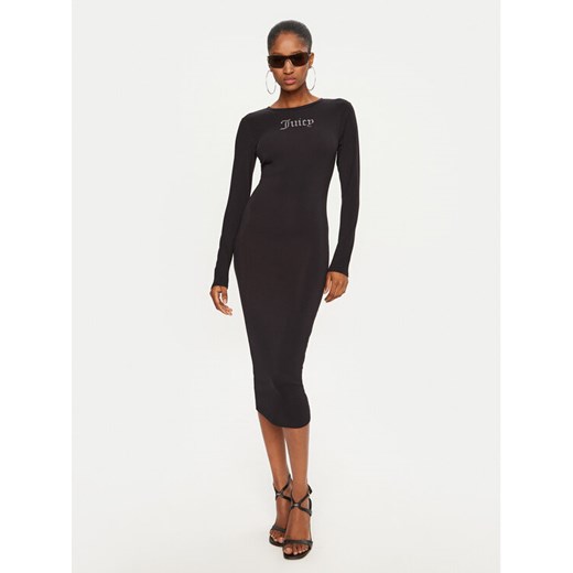 Juicy Couture Sukienka codzienna Dizzie JCWED24309 Czarny Slim Fit ze sklepu MODIVO w kategorii Sukienki - zdjęcie 182681542