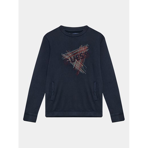 Guess Bluza L3BQ03 KAD74 Granatowy Regular Fit ze sklepu MODIVO w kategorii Bluzy chłopięce - zdjęcie 182681604