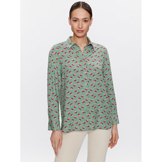 United Colors Of Benetton Koszula 5T17DQ02Y Zielony Relaxed Fit ze sklepu MODIVO w kategorii Koszule damskie - zdjęcie 182681653