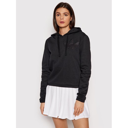adidas Bluza HE4732 Czarny Relaxed Fit ze sklepu MODIVO w kategorii Bluzy damskie - zdjęcie 182681692