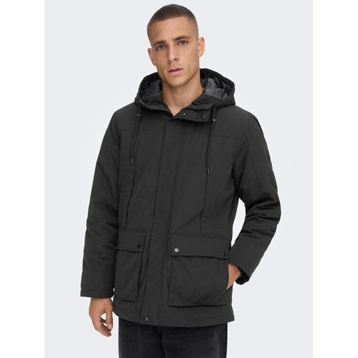 Only & Sons Parka Jayden 22022654 Czarny Regular Fit ze sklepu MODIVO w kategorii Kurtki męskie - zdjęcie 182681751