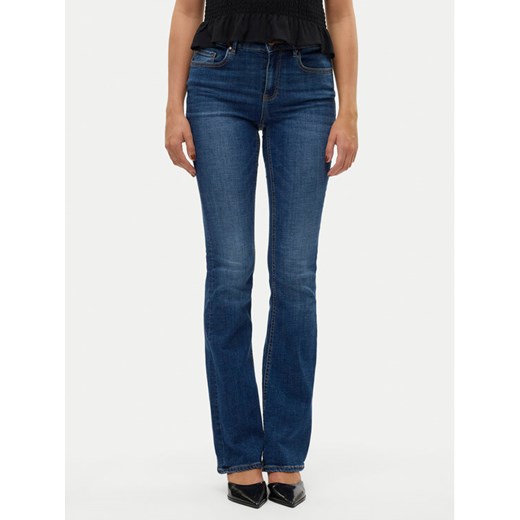 Vero Moda Jeansy Flash 10310511 Granatowy Flared Fit ze sklepu MODIVO w kategorii Jeansy damskie - zdjęcie 182681762