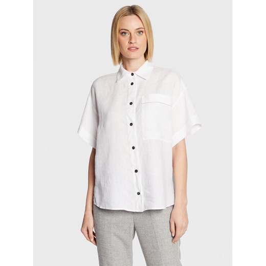 Peserico Koszula S06048T0 Biały Relaxed Fit ze sklepu MODIVO w kategorii Koszule damskie - zdjęcie 182681823