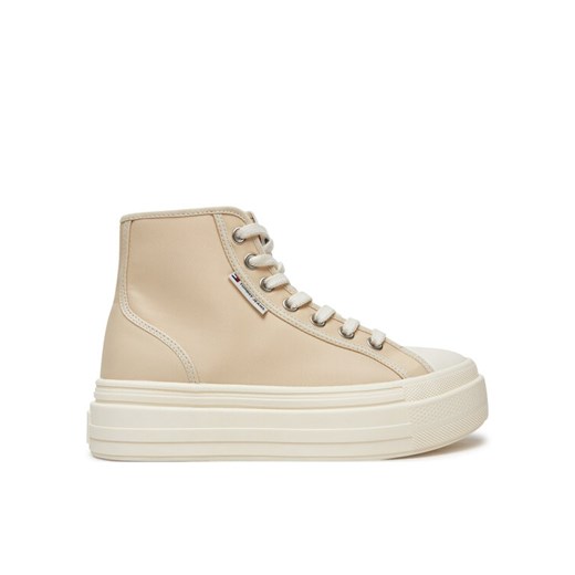 Tommy Jeans Trampki Foxing EN0EN02704 Beżowy ze sklepu MODIVO w kategorii Trampki damskie - zdjęcie 182681841