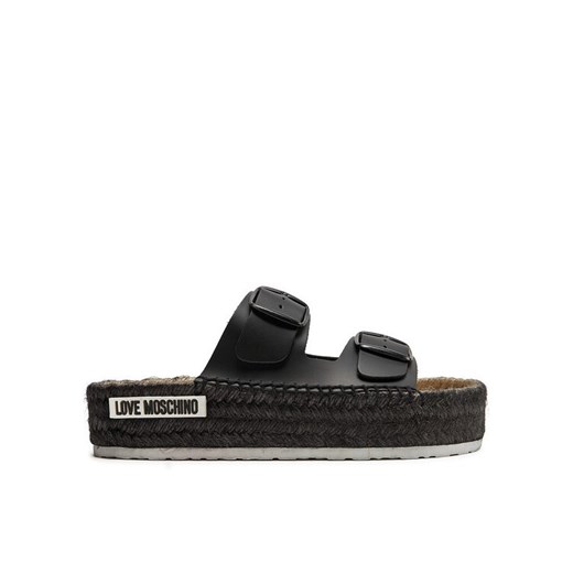 LOVE MOSCHINO Espadryle JA28233G0IIAX000 Czarny ze sklepu MODIVO w kategorii Klapki damskie - zdjęcie 182681870