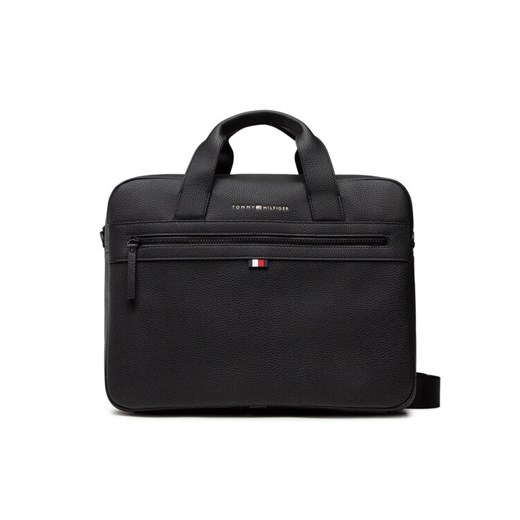 Tommy Hilfiger Torba na laptopa Essential Pu Computer Bag AM0AM09507 Czarny ze sklepu MODIVO w kategorii Torby na laptopa - zdjęcie 182681872