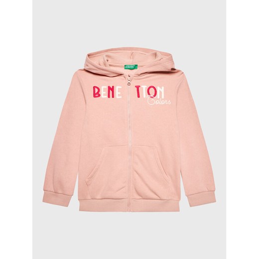 United Colors Of Benetton Bluza 35TMG501H Różowy Regular Fit ze sklepu MODIVO w kategorii Bluzy dziewczęce - zdjęcie 182681884