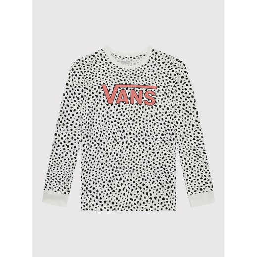 Vans Bluzka Dalmation VN0A7RV3 Biały Regular Fit ze sklepu MODIVO w kategorii Bluzki dziewczęce - zdjęcie 182681913