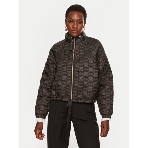 TWINSET Kurtka zimowa 242TP2021 Czarny Regular Fit ze sklepu MODIVO w kategorii Kurtki damskie - zdjęcie 182682011