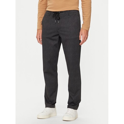 Hechter Paris Chinosy 25602 142381 Szary Tapered Fit ze sklepu MODIVO w kategorii Spodnie męskie - zdjęcie 182682034