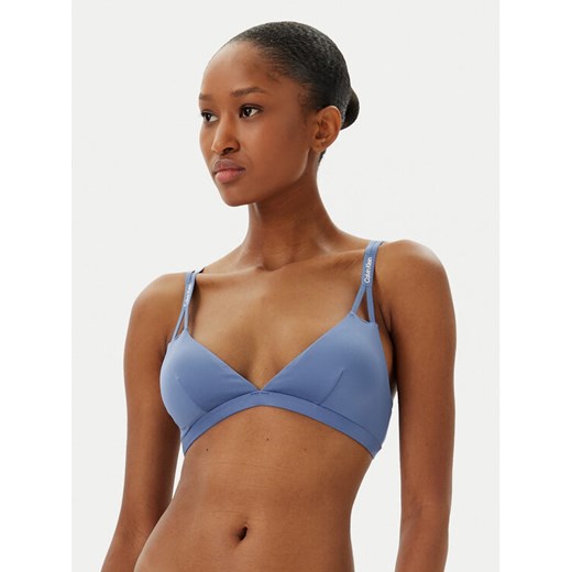 Calvin Klein Swimwear Góra od bikini KW0KW02793 Niebieski ze sklepu MODIVO w kategorii Stroje kąpielowe - zdjęcie 182682073