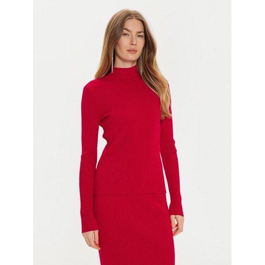 TWINSET Sweter 242TT3022 Czerwony Slim Fit ze sklepu MODIVO w kategorii Swetry damskie - zdjęcie 182682094