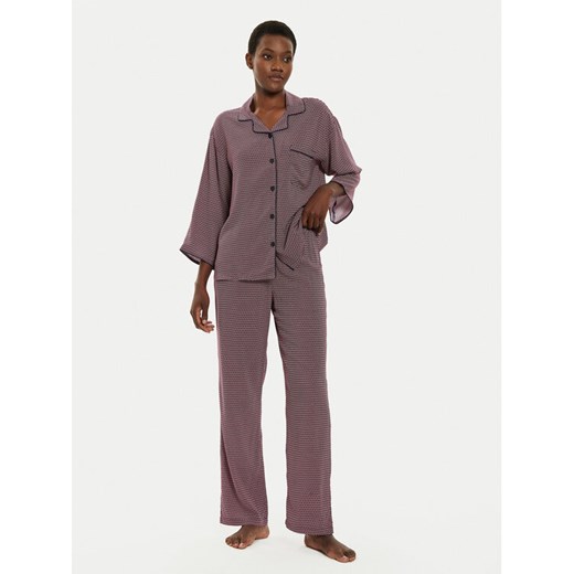 United Colors Of Benetton Piżama 4X9X3P00J Fioletowy Regular Fit ze sklepu MODIVO w kategorii Piżamy damskie - zdjęcie 182682174