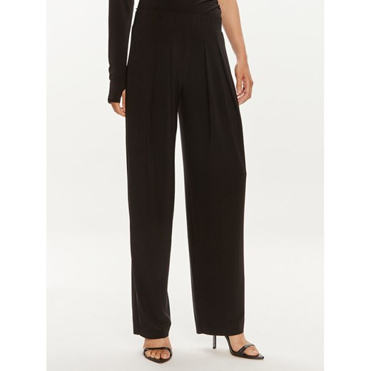 NORMA KAMALI Spodnie materiałowe KK4237PLC32001 Czarny Relaxed Fit ze sklepu MODIVO w kategorii Spodnie damskie - zdjęcie 182682192