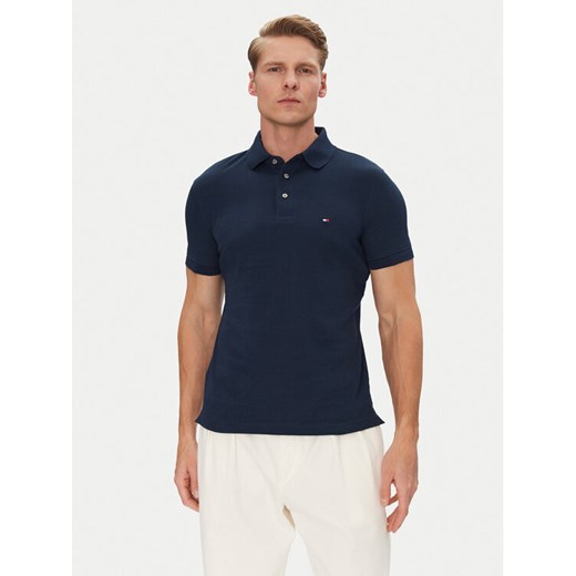 Tommy Hilfiger Polo 1985 MW0MW17771 Granatowy Slim Fit ze sklepu MODIVO w kategorii T-shirty męskie - zdjęcie 182682273