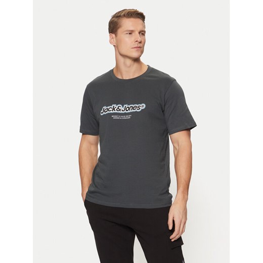 Jack&Jones T-Shirt Vesterbro 12265740 Szary Relaxed Fit ze sklepu MODIVO w kategorii T-shirty męskie - zdjęcie 182682310