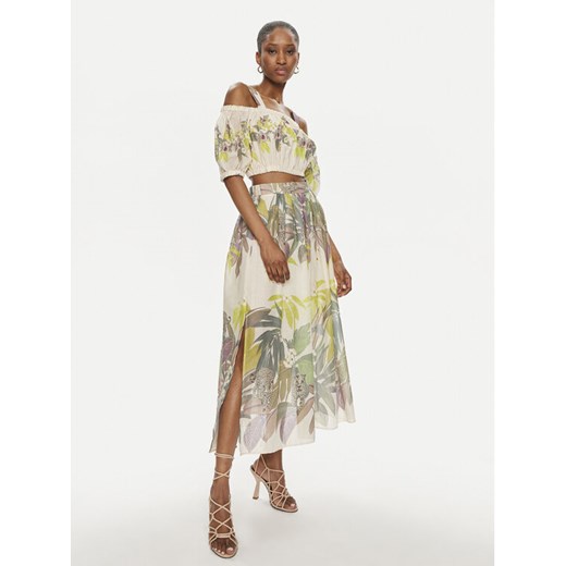 TWINSET Komplet bluzka i spódnica 241TT2443 Beżowy Regular Fit ze sklepu MODIVO w kategorii Komplety i garnitury damskie - zdjęcie 182682354