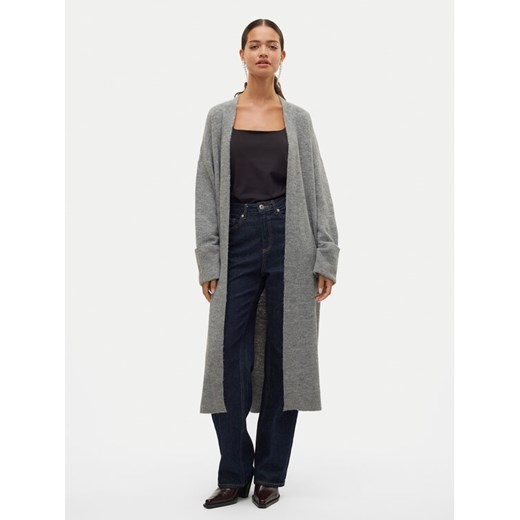 Vero Moda Kardigan Jupiter 10309608 Szary Relaxed Fit ze sklepu MODIVO w kategorii Swetry damskie - zdjęcie 182682370