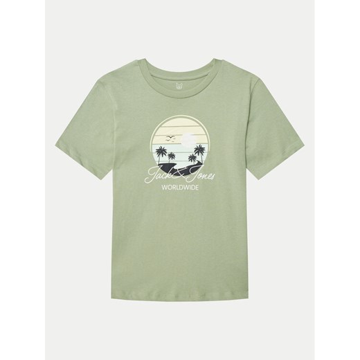 Jack&Jones Junior T-Shirt Palm 12269922 Zielony Regular Fit ze sklepu MODIVO w kategorii T-shirty chłopięce - zdjęcie 182682413