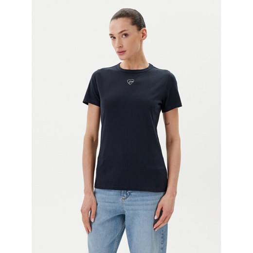 BOSS T-Shirt C_Elogo_21 50540260 Granatowy Slim Fit ze sklepu MODIVO w kategorii Bluzki damskie - zdjęcie 182682441