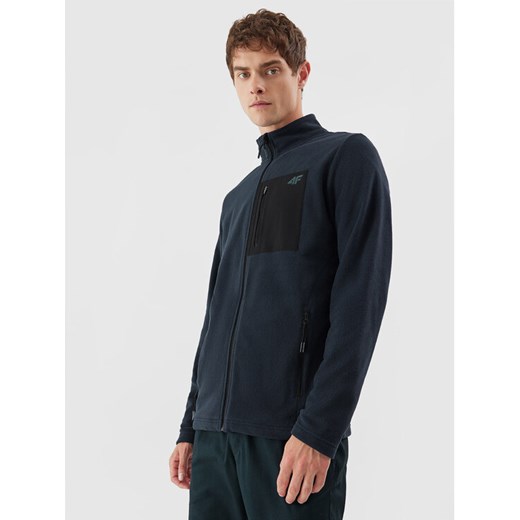 4F Polar 4FAW23TFLEM123 Niebieski Regular Fit ze sklepu MODIVO w kategorii Bluzy męskie - zdjęcie 182682444