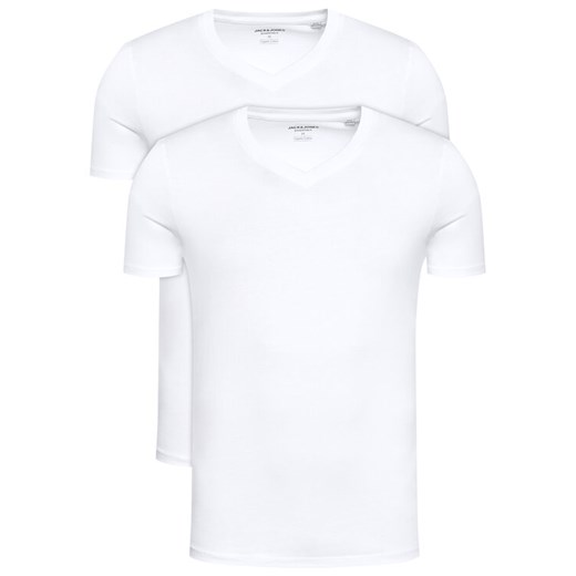 Jack&Jones Komplet 2 t-shirtów Basic 12133914 Biały Regular Fit ze sklepu MODIVO w kategorii T-shirty męskie - zdjęcie 182682473