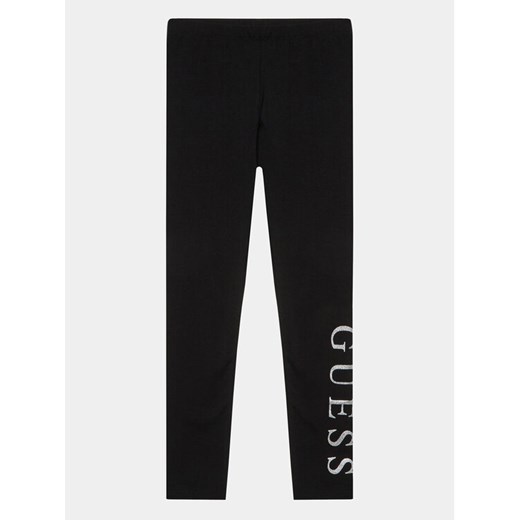 Guess Legginsy J93B11 K82K0 Czarny Slim Fit ze sklepu MODIVO w kategorii Spodnie dziewczęce - zdjęcie 182682502