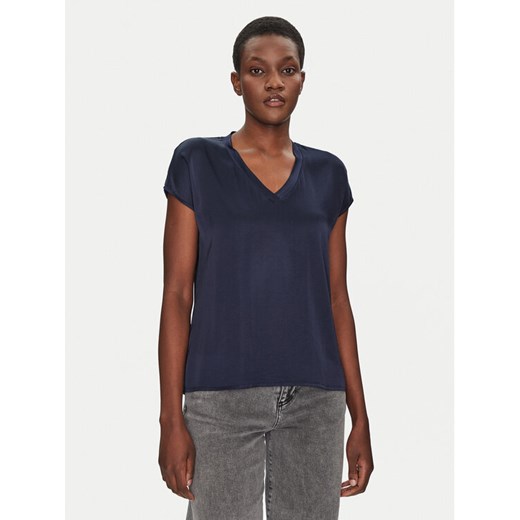 ViCOLO Bluzka TD0009 Granatowy Relaxed Fit ze sklepu MODIVO w kategorii Bluzki damskie - zdjęcie 182682504