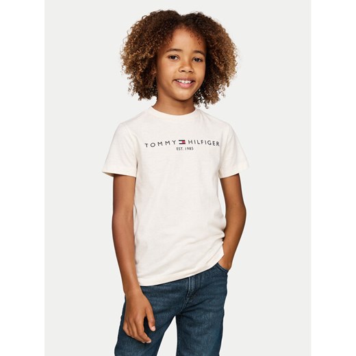 Tommy Hilfiger T-Shirt Essential KS0KS00397 Beżowy Regular Fit Tommy Hilfiger 8Y MODIVO