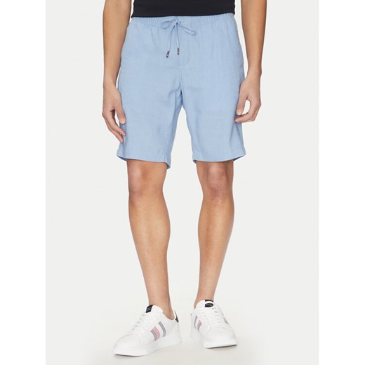 Tommy Hilfiger Szorty materiałowe Harlem MW0MW37804 Niebieski Regular Fit ze sklepu MODIVO w kategorii Spodenki męskie - zdjęcie 182682584