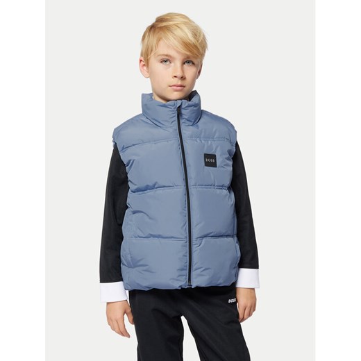 Boss Kamizelka J51238 S Niebieski Regular Fit ze sklepu MODIVO w kategorii Kamizelki chłopięce - zdjęcie 182682600