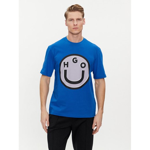 Hugo T-Shirt Nimper 50513189 Niebieski Regular Fit XS MODIVO