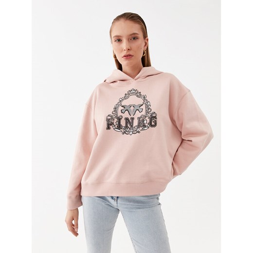 Pinko Bluza Sisma 101767 A13M Różowy Regular Fit ze sklepu MODIVO w kategorii Bluzy damskie - zdjęcie 182682733