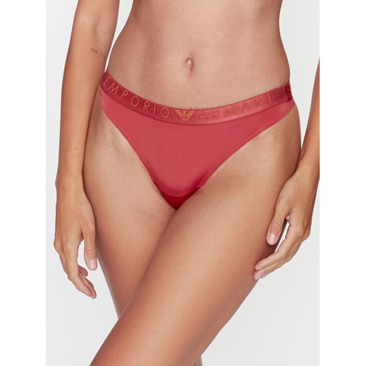 Emporio Armani Underwear Stringi 162468 3F235 03051 Brązowy ze sklepu MODIVO w kategorii Majtki damskie - zdjęcie 182682743