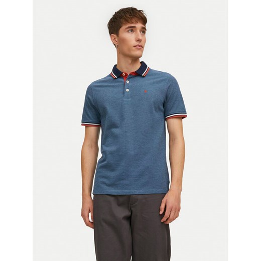 Jack&Jones Polo Paulos 12136668 Niebieski Slim Fit ze sklepu MODIVO w kategorii T-shirty męskie - zdjęcie 182682844