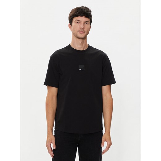 Karl Lagerfeld Jeans T-Shirt 245D1705 Czarny Regular Fit ze sklepu MODIVO w kategorii T-shirty męskie - zdjęcie 182682851