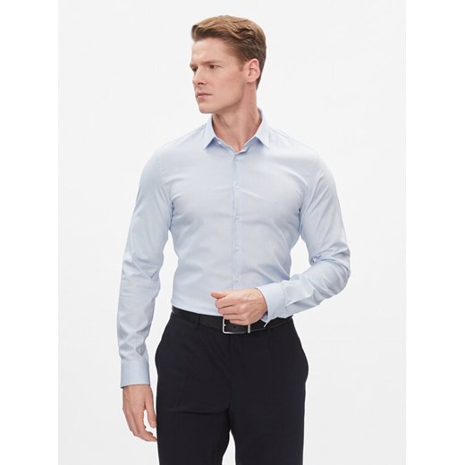 Calvin Klein Koszula K10K112301 Błękitny Slim Fit ze sklepu MODIVO w kategorii Koszule męskie - zdjęcie 182682870