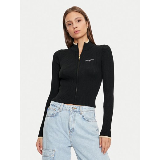 Tommy Jeans Sweter DW0DW19835 Czarny Slim Fit ze sklepu MODIVO w kategorii Swetry damskie - zdjęcie 182683043