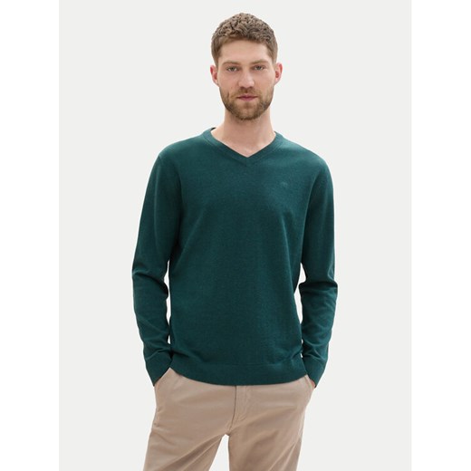 Tom Tailor Sweter 1039806 Zielony Regular Fit ze sklepu MODIVO w kategorii Swetry męskie - zdjęcie 182683044