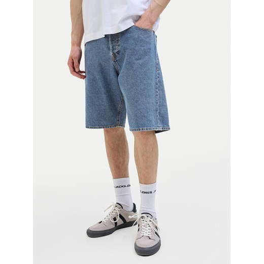 Jack&Jones Szorty jeansowe Alex 12272551 Niebieski Baggy Fit ze sklepu MODIVO w kategorii Spodenki męskie - zdjęcie 182683074
