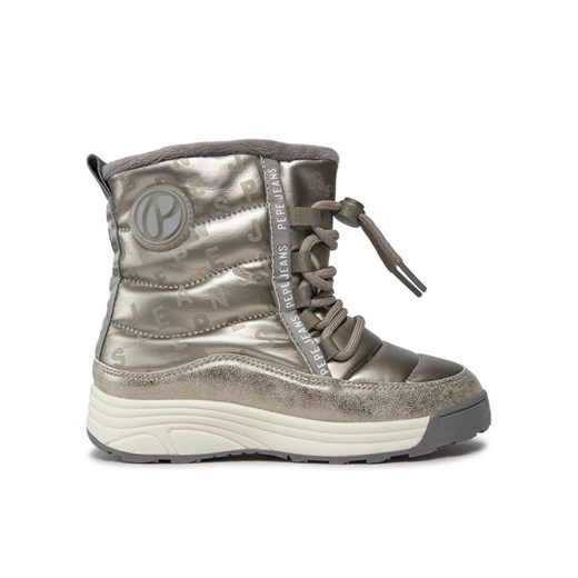 Pepe Jeans Śniegowce PGS50193 Srebrny ze sklepu MODIVO w kategorii Buty zimowe dziecięce - zdjęcie 182683141