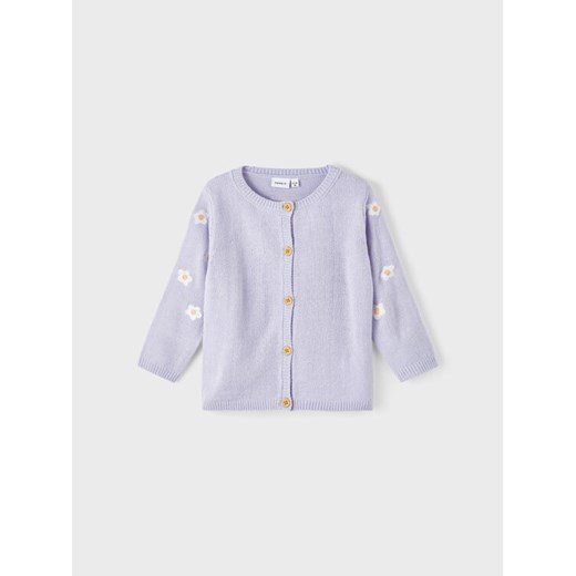 NAME IT Kardigan 13212003 Fioletowy Regular Fit ze sklepu MODIVO w kategorii Bluzy i swetry - zdjęcie 182683150